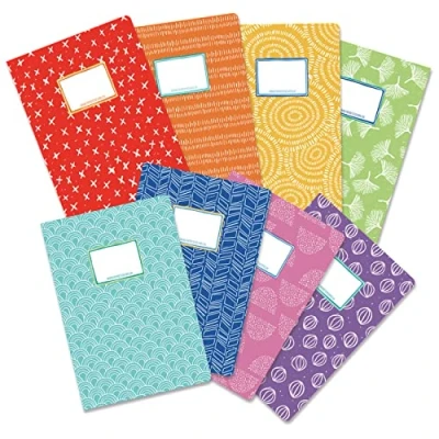 Afbeelding van Papierdrachen set van 8 hoogwaardige kartonnen mappen voor kinderen, DIN A4, regenboogpatroon, map 350 g/m², nummer 1