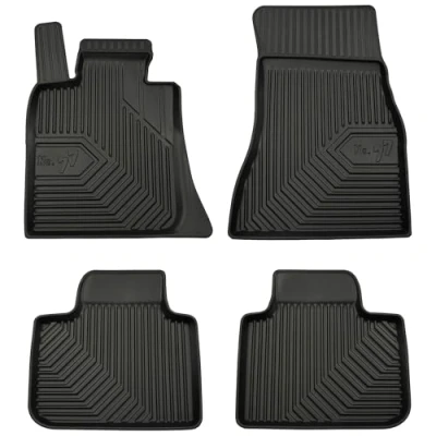 Afbeelding van M MOTOS Rubberen vloermat voor BMW Serie 6 Gran Turismo G32 vanaf 2017, verbeter je reiscomfort met de nr. 77 zwarte antislip mat auto, alle weersomstandigheden, bescherming tegen vuil