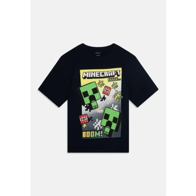 Afbeelding van NAME IT NKMMUS MINECRAFT NREG SS TOP NOOS BFU Jongens T shirt Navy Blazer