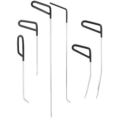 Afbeelding van QWORK Tand reparatie Gereedschapsset, deuk gereedschap, hagel kit, 6 soorten ijzeren staven
