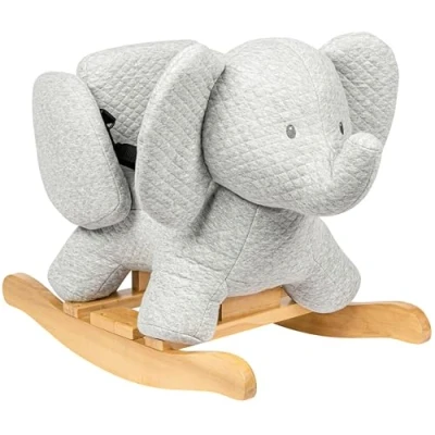 Afbeelding van Nattou Olifant Tembo Schommelpaard Hobbelpaard 10 tot 36 maand Grijs