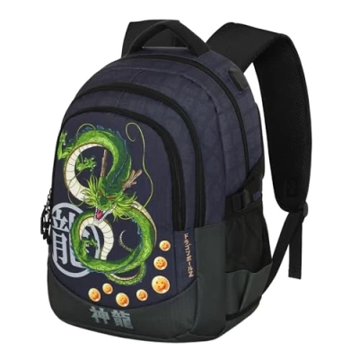Afbeelding van Dragon Ball Shenron Plus hardlooprugzak, Donkerblauw, 34 x 46 cm, inhoud 32 l, eenheidsmaat, race rugzak, hardlooprugzak