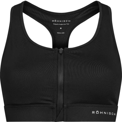 Afbeelding van RÖHNISCH essential zip sportsbra Sport bh ondg dames Zwart