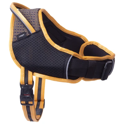Afbeelding van Rogz Air Tech Sport Tuig Zwart&amp;Oker Hondenharnas L