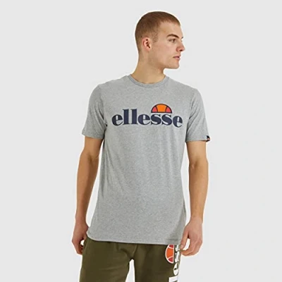 Afbeelding van Ellesse SL Prado TEE Tshirt print, Heren, Maat: XS, Grey marl