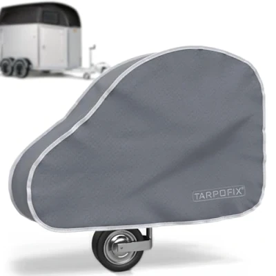 Afbeelding van Tarpofix® Disselzeil voor paarden Met dubbele kliksluiting Waterdicht Universeel Grijs