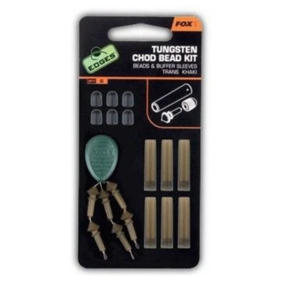 Afbeelding van Fox Edges Tungsten Chod Bead Kit X6 Trans Khaki