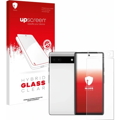 Afbeelding van upscreen Screenprotector voor Google Pixel 6a (Voor+Camera) Folie Beschermfolie Beschermglas transparant