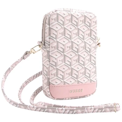 Afbeelding van Guess G Cube Wallet Pouch met Riem (7 Inch) Roze