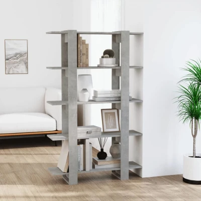 Afbeelding van Boekenkast/kamerscherm 100x30x160 cm betongrijs
