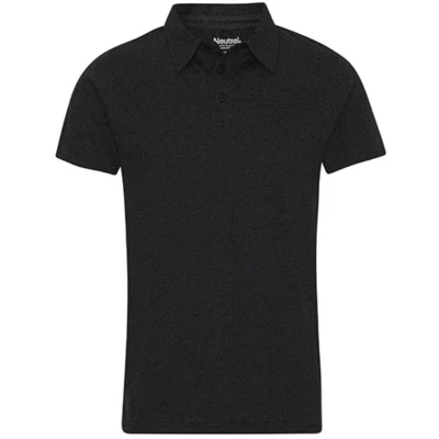 Afbeelding van Neutral Recycled Cotton Polo NE20090 Black Melange
