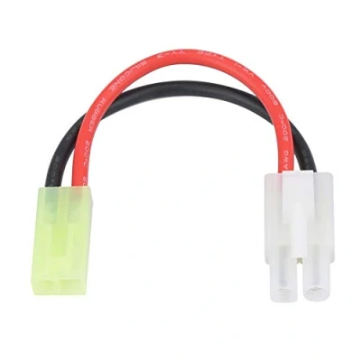 Afbeelding van 16 AWG kabeldraad, grote adapter mannelijk/vrouwelijk naar mini vrouwelijk/mannelijk, robuuste kabel, geschikt voor de meeste laadconfiguraties (grote Tamiya stekker Female)