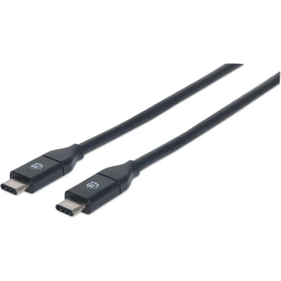 Afbeelding van Manhattan USB kabel 3.2 Gen1 (USB 3.0 / 3.1 Gen1) C stekker, stekker 1.00 m Zwart UL gecertificeerd 353526
