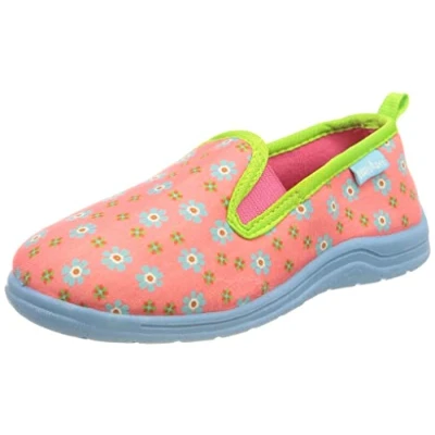 Afbeelding van Playshoes Hausschuh Blumen, uniseks kinderpantoffels, roze blauw 18