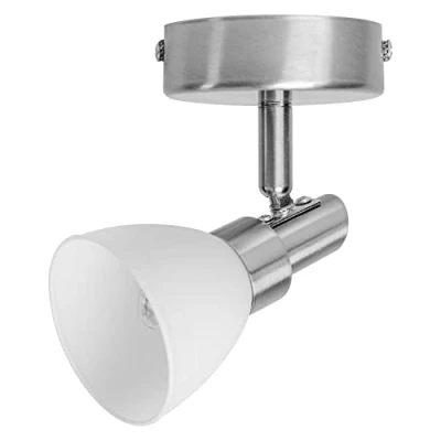 Afbeelding van LEDVANCE LED Spotlight, 1 Flame Hoogwaardige aluminium schijnwerper, geschikt voor muur en plafond binnen, verwisselbare 2W G9 lampen inbegrepen, warm wit (2700K), spot 1x2W