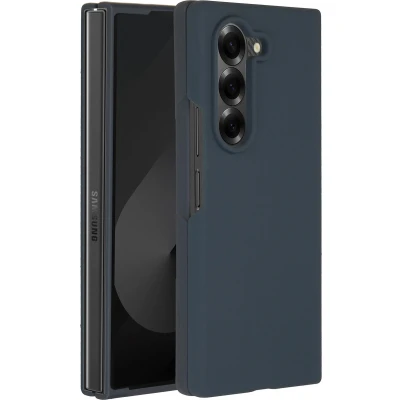 Afbeelding van Accezz Hoesje Geschikt voor Samsung Galaxy Z Fold 6 Siliconen Liquid Silicone Backcover Donkerblauw