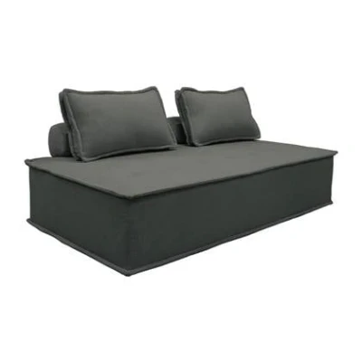 Afbeelding van sweeek 2 zits fauteuil voor modulaire bank in gestoffeerde stof