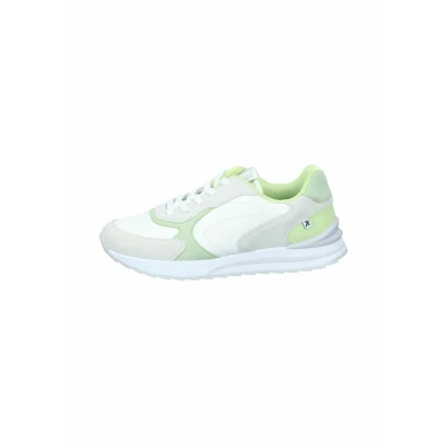 Afbeelding van Rieker Sneakers laag, Dames, Maat: 40, offwhite paper lightmint lime Leer