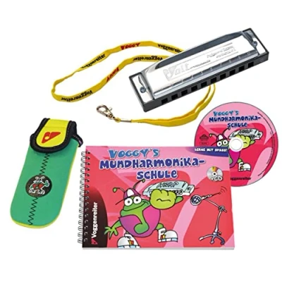Afbeelding van Voggenreiter VOGGY&#039;S Menharmonika Set Mondharmonica