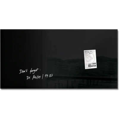 Afbeelding van Sigel Si Gl145 Glasmagneetbord Artverum 910X460X15Mm Zwart