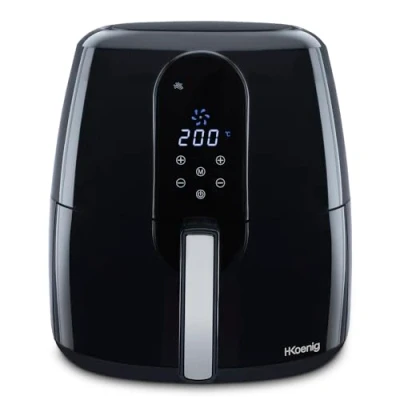 Afbeelding van H.Koenig FRY820, Heteluchtfriteuse, 5,5 l, 80 C, 200 60 min, Enkel