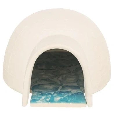 Afbeelding van Trixie Hamster Iglo Met Koelplaat Keramiek Wit 15X13X9 CM