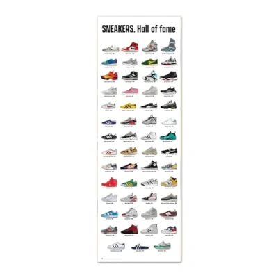 Afbeelding van Grupo Erik poster deur sneakers. hal of fame decoratie huis, wanddecoratie, decoratieve