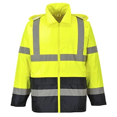 Afbeelding van Portwest Tweekleurige Hi Vis regenjas, kleur: Geel/zwart, maat: 4XL, H443YBR4XL