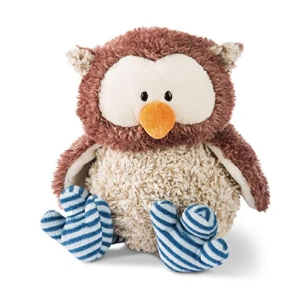 Afbeelding van NICI Oscar uil pluche dier met draaibare kop, 35 cm, 46092, bruin