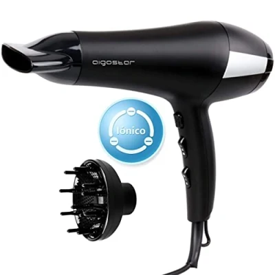 Afbeelding van Aigostar Monique 32HIE Föhn met diffuser krullen/ Haardroger 2400W Zwart
