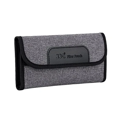 Afbeelding van JJC 4 cameralensfilterzakken met een diameter van 58 mm, elastisch neopreen, microvezel reinigingsdoekje