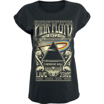 Afbeelding van Pink Floyd The Dark Side of Moon Live On Stage 1972 Heren T shirt Zwart, M, zwart.
