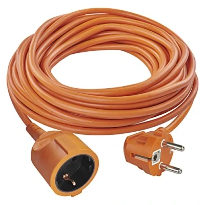 Afbeelding van EMOS Verlengkabel IP20 20 m 1 Schuko stopcontact 230 V, 16 A, 3680 W hoogwaardige pvc isolatie H05VV F3G 1,5 mm² versterkte contactbeveiliging Voor gebruik binnenshuis Oranje