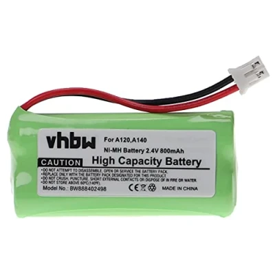 Afbeelding van vhbw Accu compatibel met Siemens Gigaset A150, A16, A140 wit, A145, A160, A165 (800 mAh, 2,4 V, NiMH)