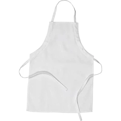 Image de Creotime tablier pour enfants blanc 43 x 61 cm 4 6 ans