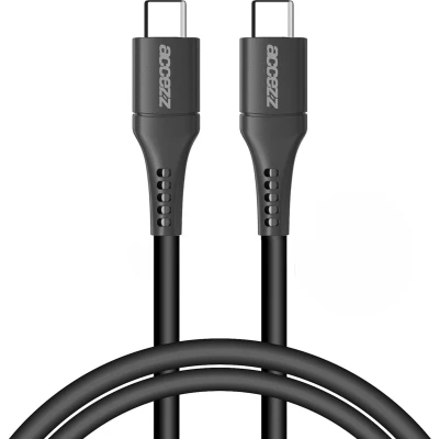 Afbeelding van Accezz USB C naar kabel 1 meter Zwart