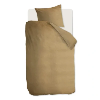 Afbeelding van Beddinghouse Frost Dekbedovertrek Eenpersoons 140x200/220 cm Goud