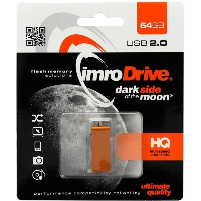 Afbeelding van Imro Usb stick Flash drive 2.0 High Speed 64 GB Oranje