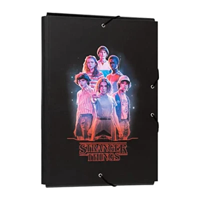 Afbeelding van Erik® Premium A4 Polypropyleen Stranger Things Opbergmap met hoekelastiek