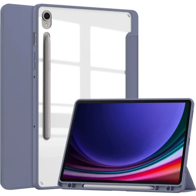Afbeelding van iMoshion Tablet Hoes Geschikt voor Samsung Galaxy Tab S9 Trifold Hardcase Bookcase Paars