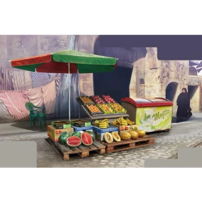 Afbeelding van 1:35 MiniArt 35612 Street Fruit Shop Plastic Modelbouwpakket