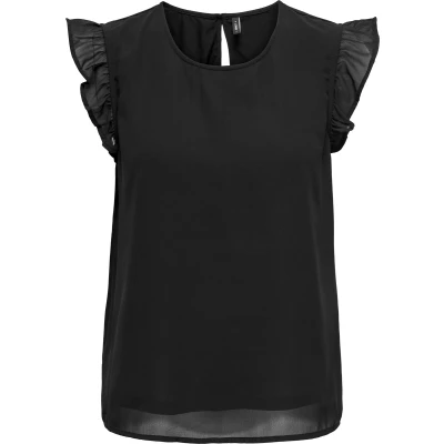 Afbeelding van Only Dammes Vêtements Chemisiers Manches courtes Noir 34