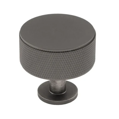 Afbeelding van Fingertip Designs Kastknop radio &quot;Knurled&quot; antraciet