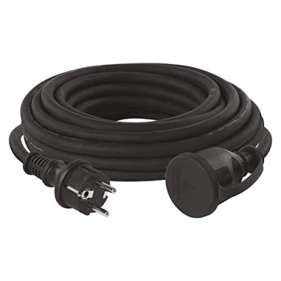 Afbeelding van EMOS Verlengkabel 10 m Schuko rubber voor buiten IP44 H07RN F3G 2,5 mm2