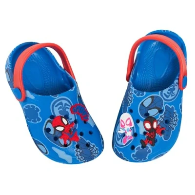 Afbeelding van Spidey and His Amazing Friends Spiderman klompen met bedels en badges voor de zomer, enkelriem, strandschoenen, Blauw