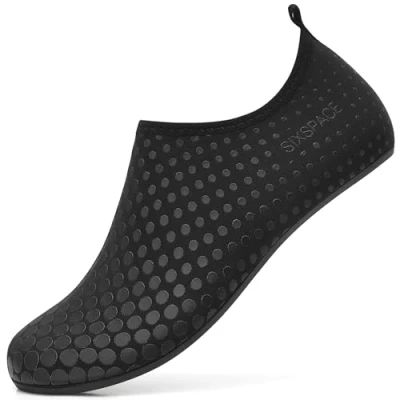Afbeelding van Sixspace Badschoenen, waterschoenen, sneldrogend, zwemschoenen, strandschoenen, antislip, aquaschoenen, maat 34 47, 584, zwart., 47 EU