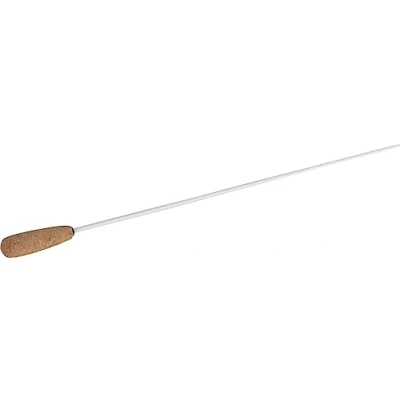 Image de Classic Cantabile B 1 Baton de Conducteur Blanc, Poignée Droit en Liège