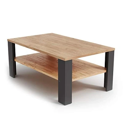 Afbeelding van Vicco Salontafel, antraciet/zand eiken, 100 x 42 cm