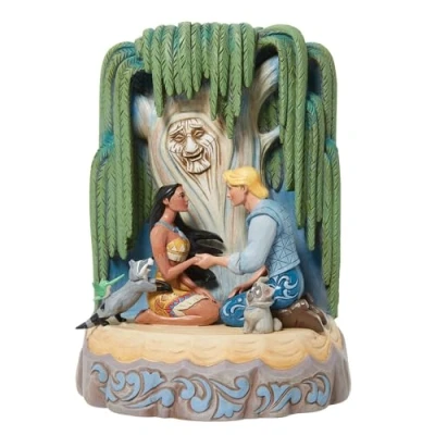 Afbeelding van Enesco Disney Traditions Pocahontas beeldje uit hart gesneden 20,3 cm