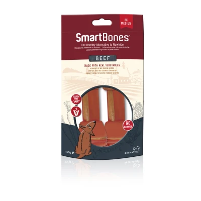 Afbeelding van Smartbones Beef Classic Bone Chews Rund Hondensnacks Medium